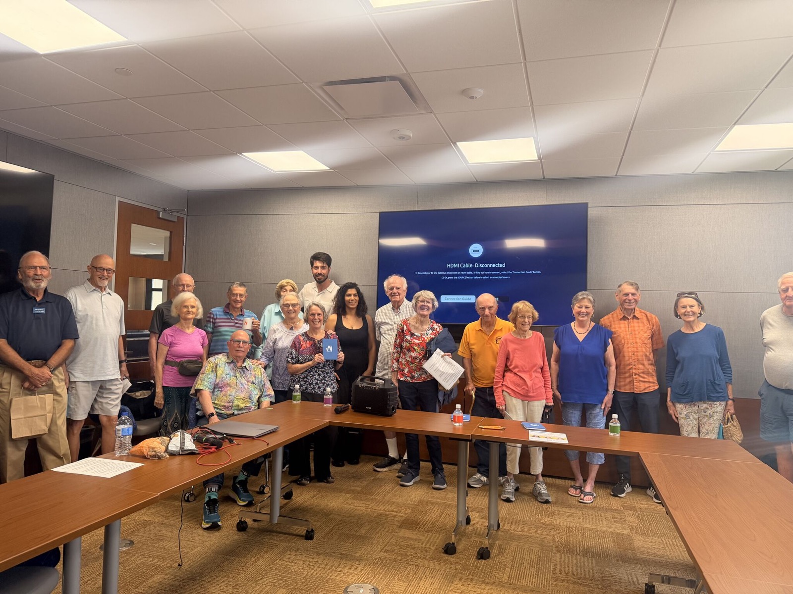 Group photograph from the Austin AI Hub and Capital City Village AI Education Workshop